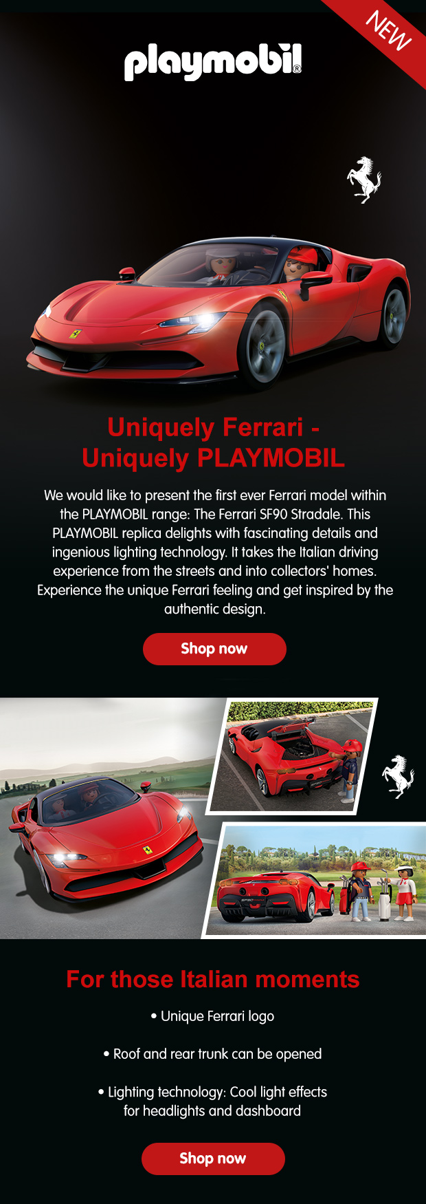 Uniquely Ferrari, Uniquely PLAYMOBIL—The SF90 Stradale as First Ferrari  License of the Iconic Toy - Licensing International